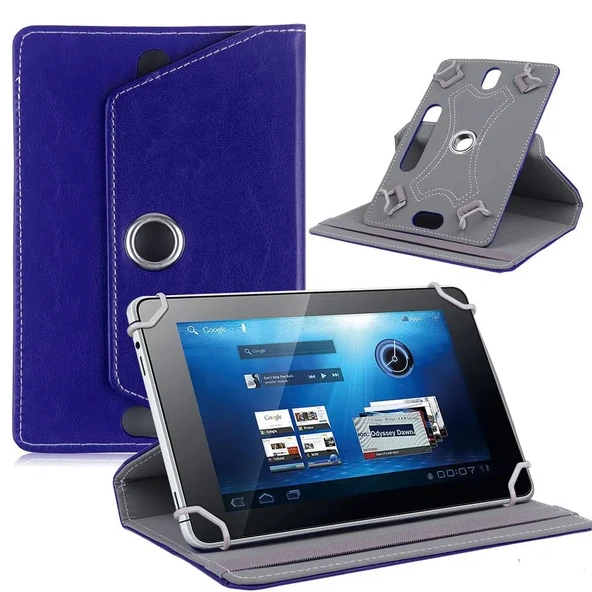Ennar Hometech Alfa 10MD 10" Tablet Uyumlu Standlı Üniversal Kapaklı Tablet Kılıfı Lacivert Lacivert ürün görseli 1