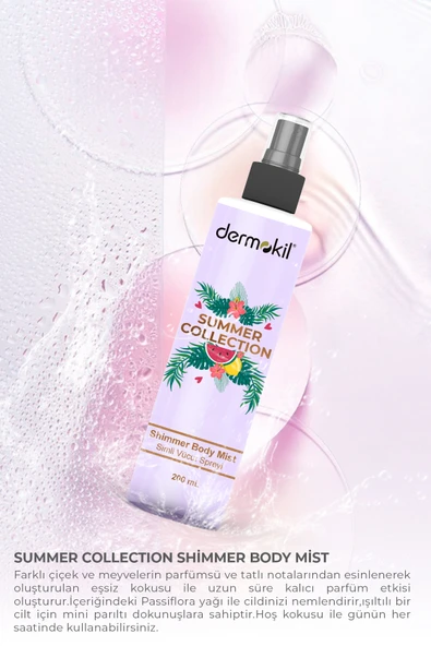 Dermokil Summer Collection Shimmer Body Mist 200 ml - Resim 2