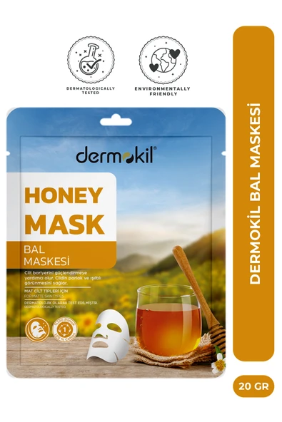 Dermokil Bal Kağıt Maske - Canlandırıcı 20 g ürün görseli 1