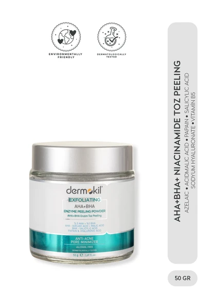 Dermokil AHA+BHA+Niacinamide Enzim Toz Peeling 50 g ürün görseli 1