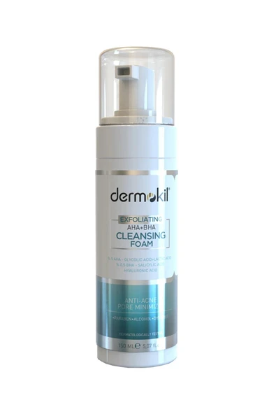 Dermokil Exfoliating AHA + BHA Niacinamide Yüz Temizleme Köpüğü 150 ml ürün görseli 1