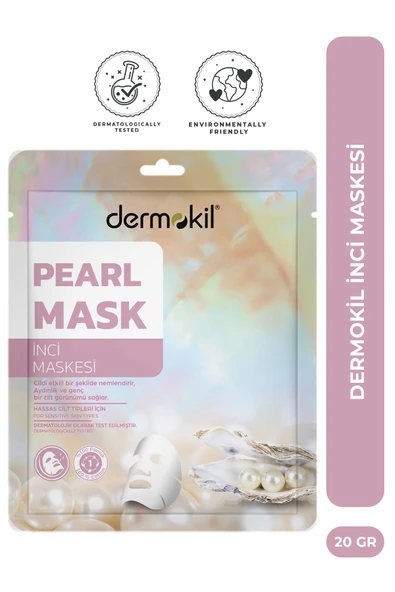 Dermokil İnci Kağıt Maske - Nemlendirici ve Aydınlatıcı 20 g ürün görseli 1