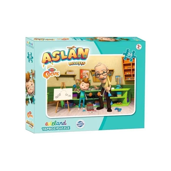 Adeland Trt Çocuk Aslan Kutulu Puzzle/Yapboz 35 Parça ürün görseli 1