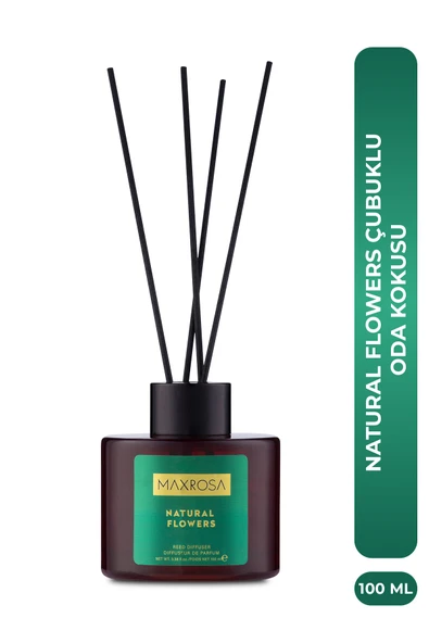 Maxrosa Natural Flower Reed Diffuser Çubuklu Oda Kokusu 100 ml ürün görseli 1