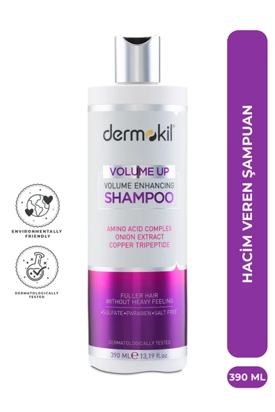 Dermokil Hacimlendirici Şampuan - Amino Asit Komplex 390 ml ürün görseli 1