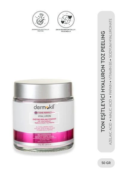 Dermokil Cilt Tonu Eşitleyici Hyaluron Enzim Toz Peeling 50 g ürün görseli 1