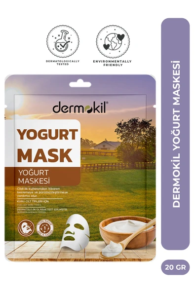 Dermokil Yoğurt Kağıt Maske - Nemlendirici 20 g ürün görseli 1