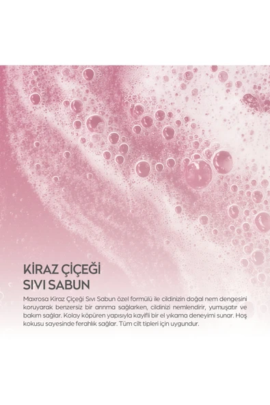 Maxrosa Kiraz Çiçeği Sıvı Sabun 750 ml - Resim 2