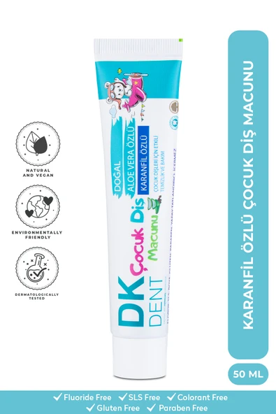 DKDENT Karanfil Özlü Çocuk Diş Macunu 50 ml ürün görseli 1