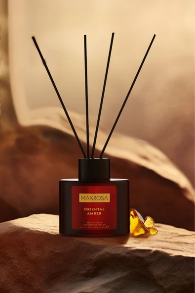 Maxrosa Oriantal Amber Reed Diffuser Çubuklu Oda Kokusu 100 ml - Resim 5