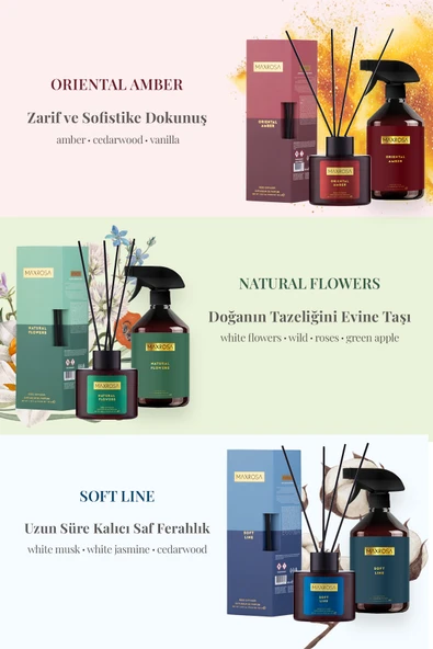 Maxrosa Oriantal Amber Reed Diffuser Çubuklu Oda Kokusu 100 ml - Resim 6