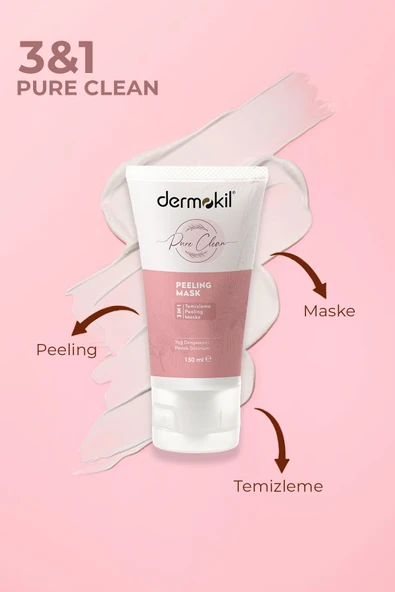 Dermokil Pure Peeling Maske 3in1 150 ml - Resim 3
