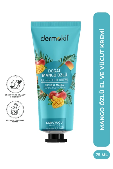 Dermokil Doğal Mango Özlü El ve Vücut Kremi 75 ml ürün görseli 1