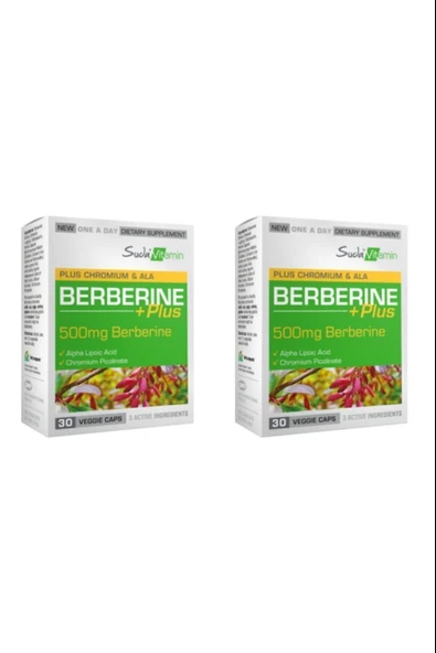 Suda Vitamin Berberine Plus 30 Kapsül 2 Adet ürün görseli 1