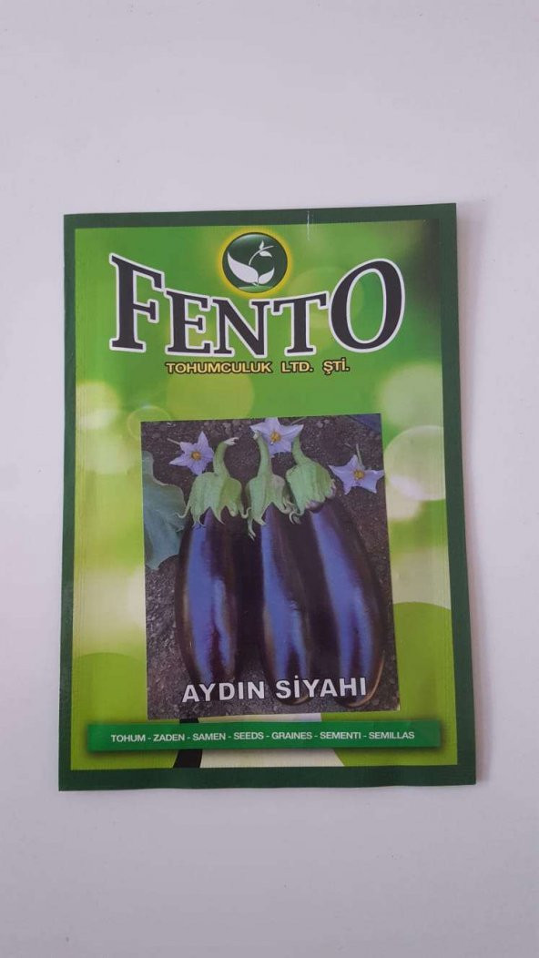 Aydın Siyahı Patlıcan Tohumu 1 Paket %100 Yüksek Verimlidir. ürün görseli 1