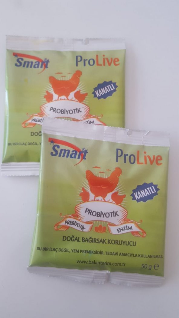 Prolive Kanatlı Hayvan Için Probiyotik Prebiyotik Ve Enzim 50gr X 2 Adet ürün görseli 1