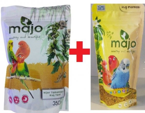 Kuş Maması (tüm Kuşlar Içindir) 150 Gr + Kuş Kızıştırıcı (nijer Tamamlayıcı Kuş Yemi 350gr) ürün görseli 1