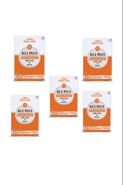 New Life B12 Plus 60 Tablet 5 Adet ürün görseli 1