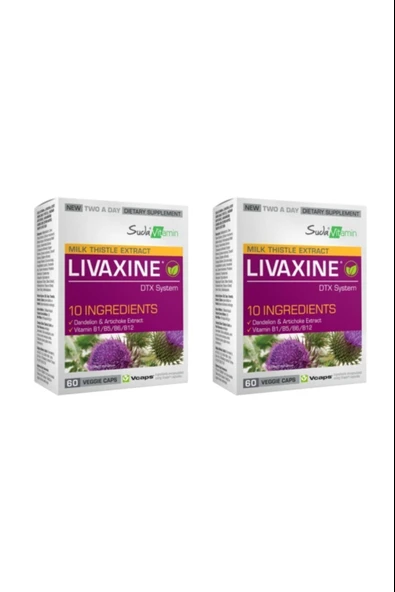 Suda Vitamin Livaxine Milk Thistle Extract 60 Kapsül 2 Adet ürün görseli 1