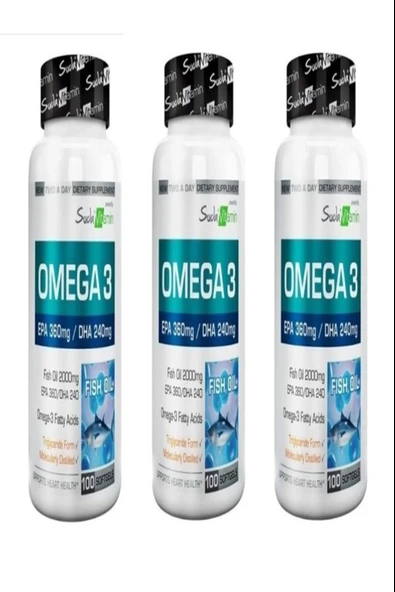 Suda Vitamin Omega-3 100 Softgel 3 Adet ürün görseli 1