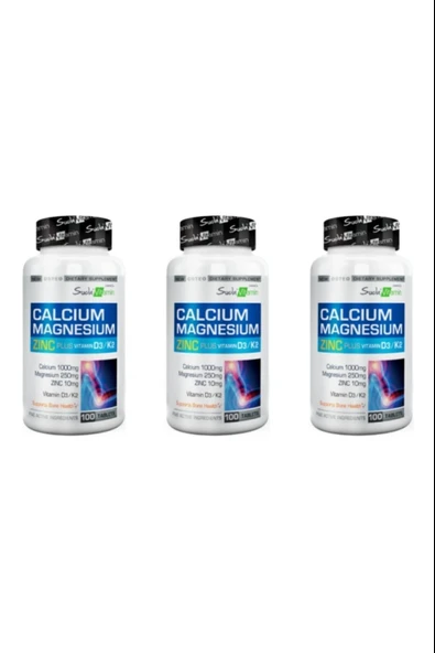 Suda Vitamin Calcium Magnesium Zinc Plus 100 Tablet 3 Adet ürün görseli 1