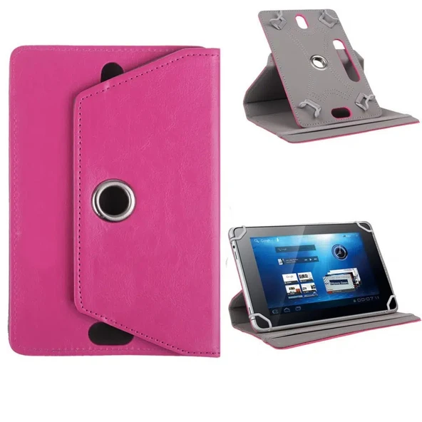 Ennar ttec MagicTab 7GX - 7" Tablet Uyumlu Standlı Üniversal Kapaklı Tablet Kılıfı Pembe Pembe ürün görseli 1