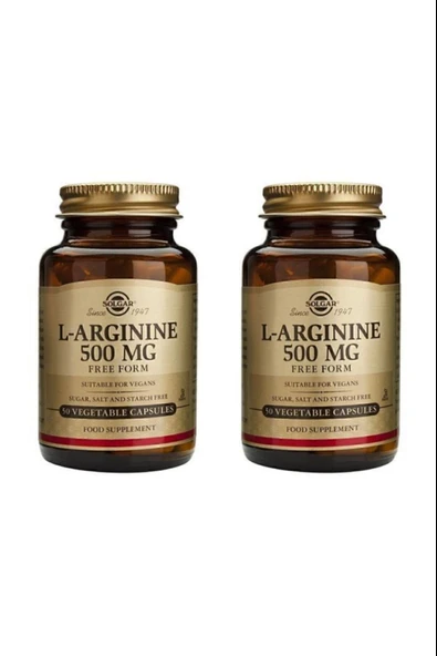 Solgar L-arginine 500 Mg 50 Kapsül 2 Adet ürün görseli 1