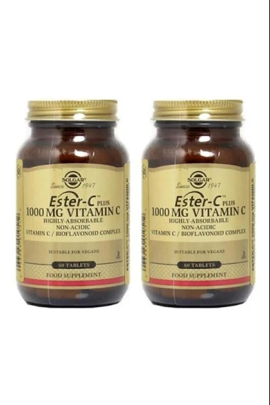 Solgar Ester C Plus 1000 mg 60 Tablet 2 Adet ürün görseli 1