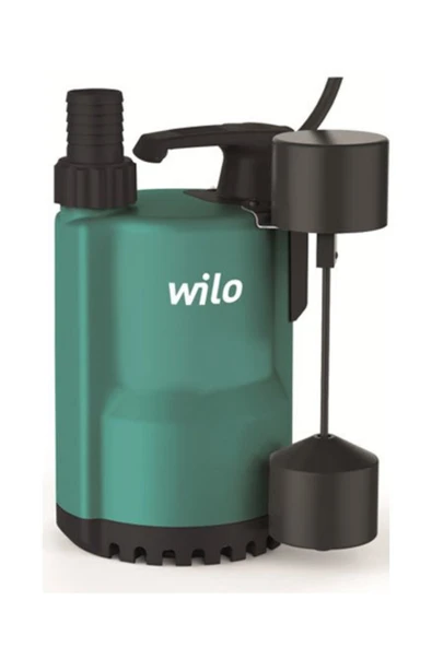Wilo Drain 13.8 Compact Gizli Flatörlü Az Kirli Su Drenaj Dalgıç Pompa 5 Mt. Kablolu 8 mss ürün görseli 1
