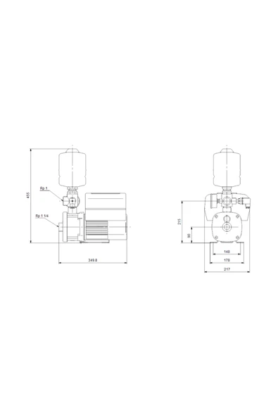Grundfos CMBE 5-62 I-U-C-C-D-B Hidrofor - Resim 4