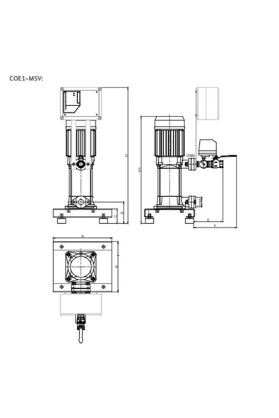 Wilo Initial Coe1-msv 408 M Tek Pompalı Hidrofor - Resim 3