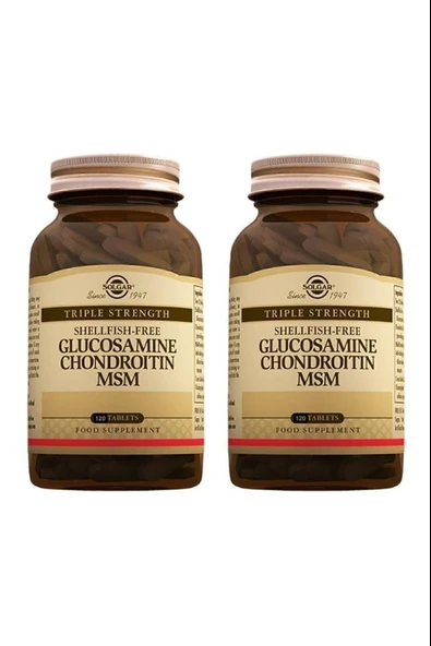 Solgar Glucosamine Chondroitin Msm 120 Tablet 2 Adet ürün görseli 1