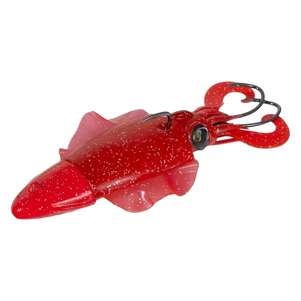 Seabor Cuttle Fish 12cm Kalamar Silikon Yem  RED 110 Gr ürün görseli 1