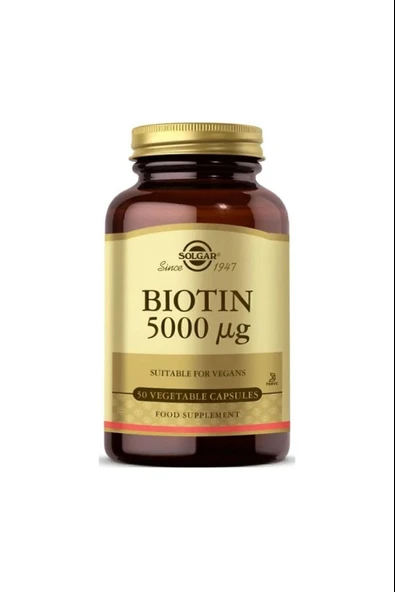 Solgar Biotin 5000 Mcg 50 Kapsül 2 Adet - Resim 2