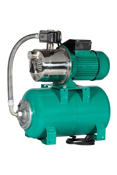 Wilo Aqua SPS 25-4.47 Paslanmaz Jet Pompalı 25 Lt Tanklı Otomatik Hidrofor 5 Kat 10 Daire, 1.3Hp ürün görseli 1