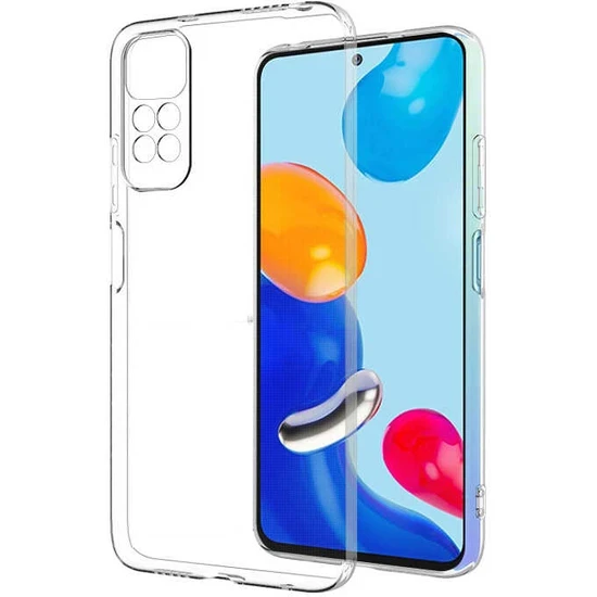 Xiaomi Redmi Note 11 Kılıf 0.2 mm Ultra İnce Şeffaf Silikon Kapak ürün görseli 1