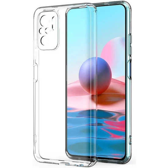 Xiaomi Redmi Note 10S Kılıf 0.2 mm Ultra İnce Şeffaf Silikon Kapak ürün görseli 1
