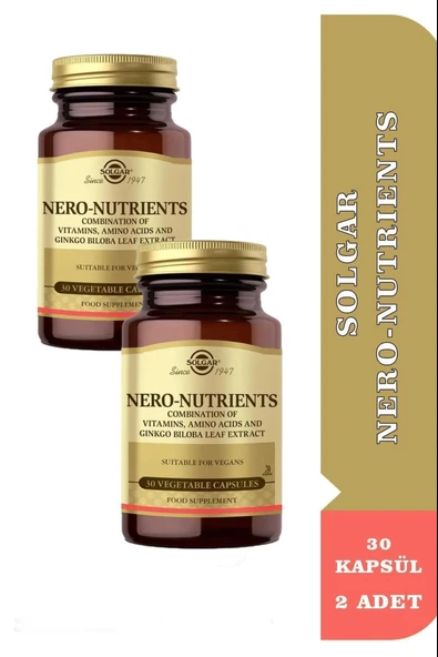 Solgar Nero Nutrients 30 Kapsül 2 Adet ürün görseli 1