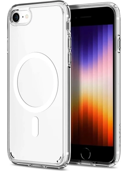 Apple iPhone 7 Uyumlu MageSafe Şeffaf Silikon Kılıf ürün görseli 1