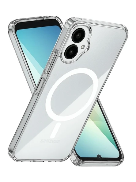 Samsung Galaxy A06 Uyumlu MageSafe Şeffaf Silikon Kılıf ürün görseli 1