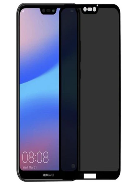 Ennar Huawei P20 Lite Uyumlu Tam Kaplayan Hayalet Kırılmaz Cam Ekran Koruyucu ürün görseli 1
