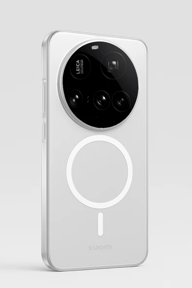 Ennar Xiaomi Mi 14 Ultra Uyumlu Magsafe SararmazWireless Şarj Özellikli Şeffaf Sert Mika Silikon Kılıf ürün görseli 1