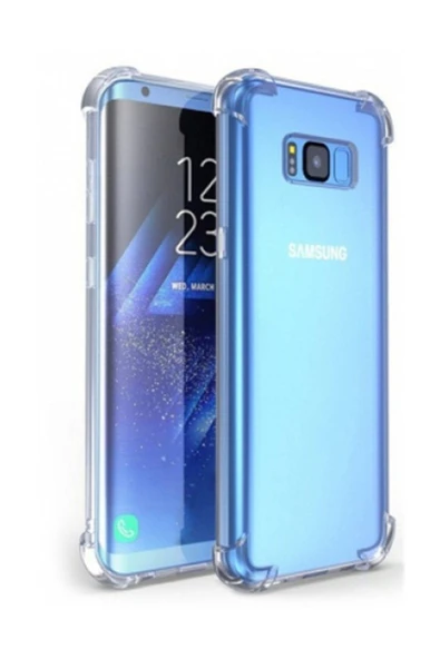 Samsung Galaxy S8 Uyumlu Darbeye Dayanıklı Köşe Korumalı Kılıf Anti Şok Şeffaf Kapak ürün görseli 1