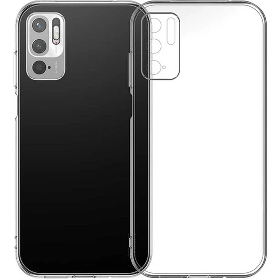 Poco M3 Kılıf 0.2 mm Ultra İnce Şeffaf Silikon Kapak ürün görseli 1