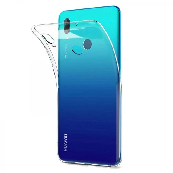 Huawei P Smart 2019 Kılıf Uyumlu Darbeye Dayanıklı 2.0 mm İnce Şeffaf Silikon Kapak ürün görseli 1