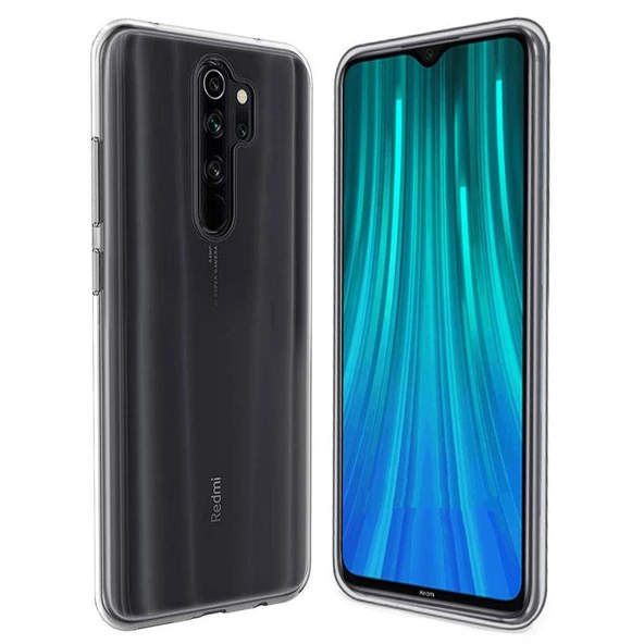 Xiaomi Redmi Note 8 Pro Kılıf Uyumlu Darbeye Dayanıklı 2.0 mm İnce Şeffaf Silikon Kapak ürün görseli 1