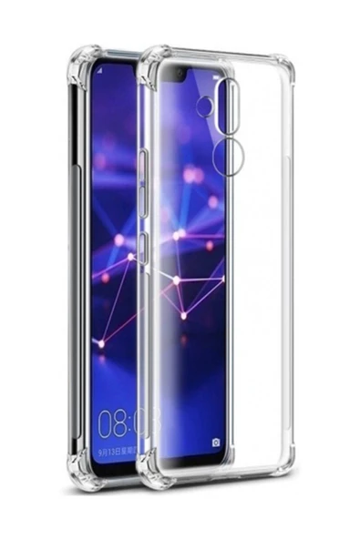 Huawei Mate 20 Lite Uyumlu Darbeye Dayanıklı Köşe Korumalı Kılıf Anti Şok Şeffaf Kapak ürün görseli 1