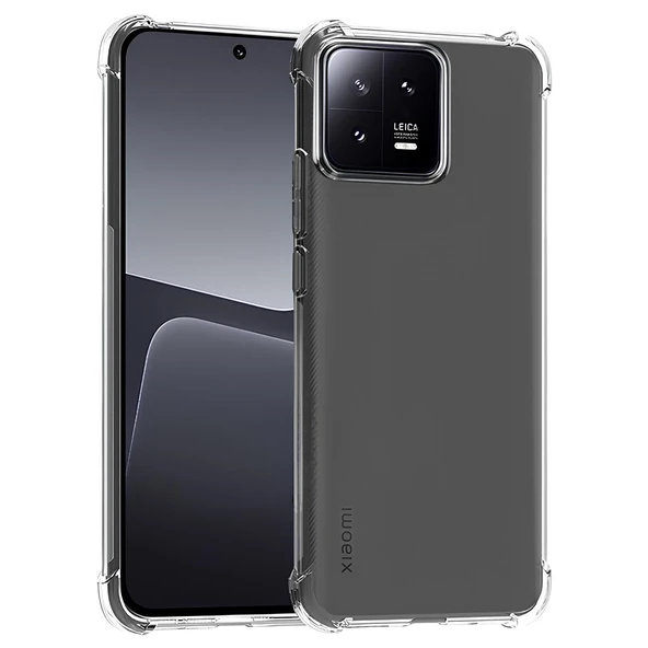 Xiaomi Mi 13 Pro Kılıf Sararmaz Kenarları Yumuşak Anti Şok Şeffaf Silikon Kapak ürün görseli 1