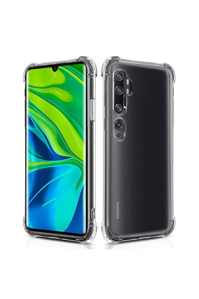 Xiaomi Mi Note 10 Pro Uyumlu Darbeye Dayanıklı Köşe Korumalı Kılıf Anti Şok Şeffaf Kapak ürün görseli 1