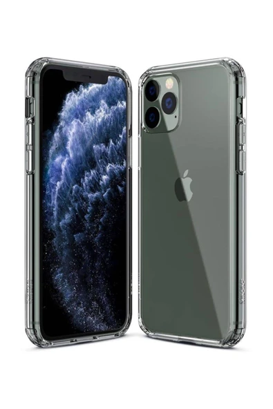 Apple iPhone 11 Pro Uyumlu Darbeye Dayanıklı Köşe Korumalı Kılıf Anti Şok Şeffaf Kapak ürün görseli 1